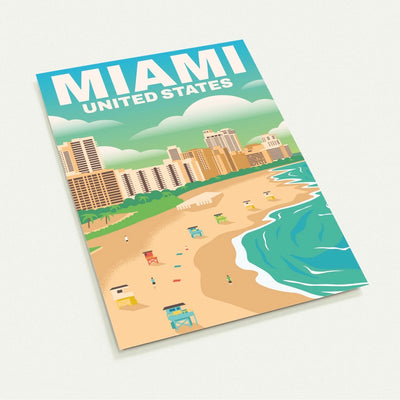 Miami Travel Postkarten 10er Pack online bestellen