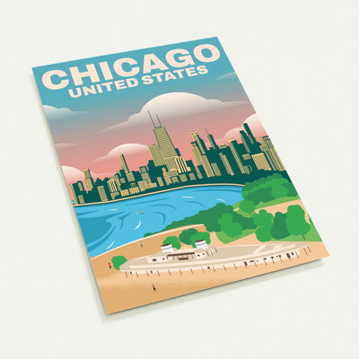 Chicago Travel Postkarten 10er Pack online bestellen
