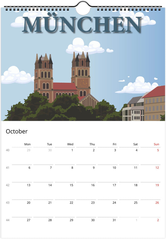 Travel Kalender Deutschland - Online Poster Shop BLN PRINT