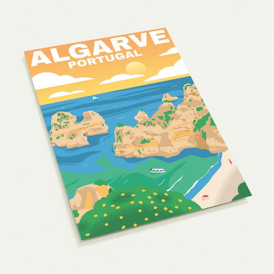 Algarve Travel Postkarten 10er Pack online bestellen - BLN PRINT Travel Poster Shop