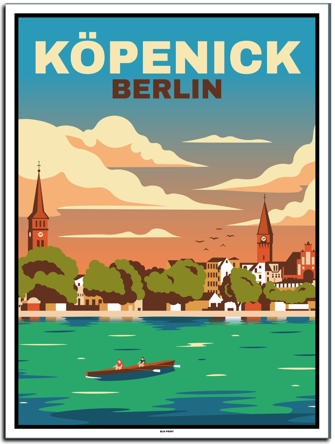 berlin köpenick poster #30x40cm-weier-farbrand