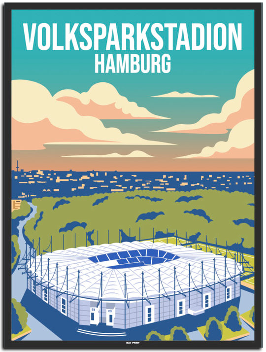 vintage hamburg poster shop #30x40cm-schwarzer-farbrand