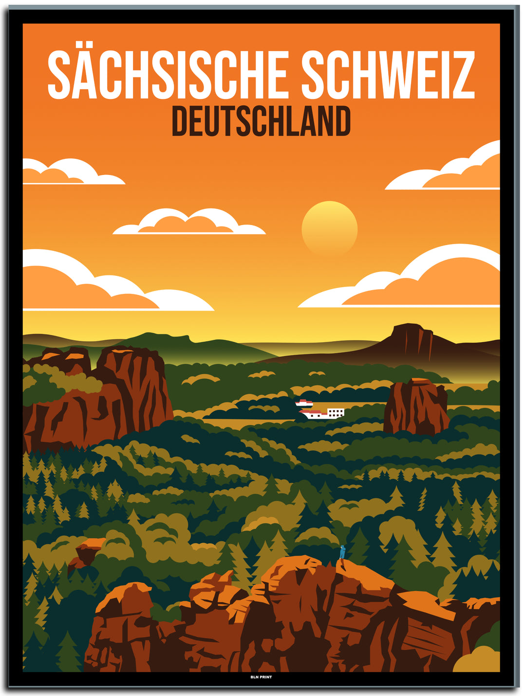 vintage berlin poster shop #30x40cm-schwarzer-farbrand