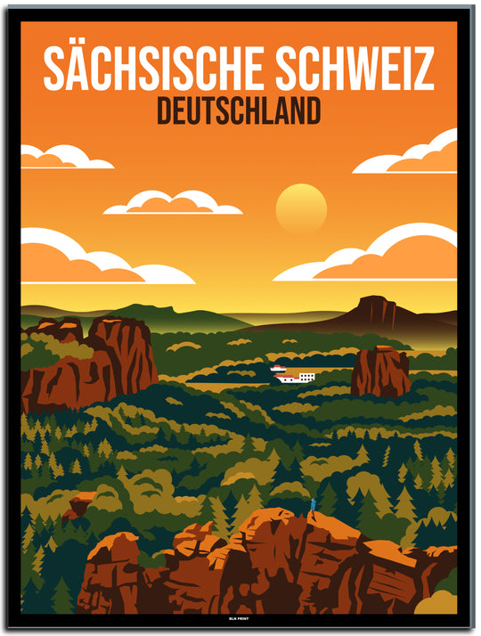 vintage berlin poster shop #30x40cm-schwarzer-farbrand