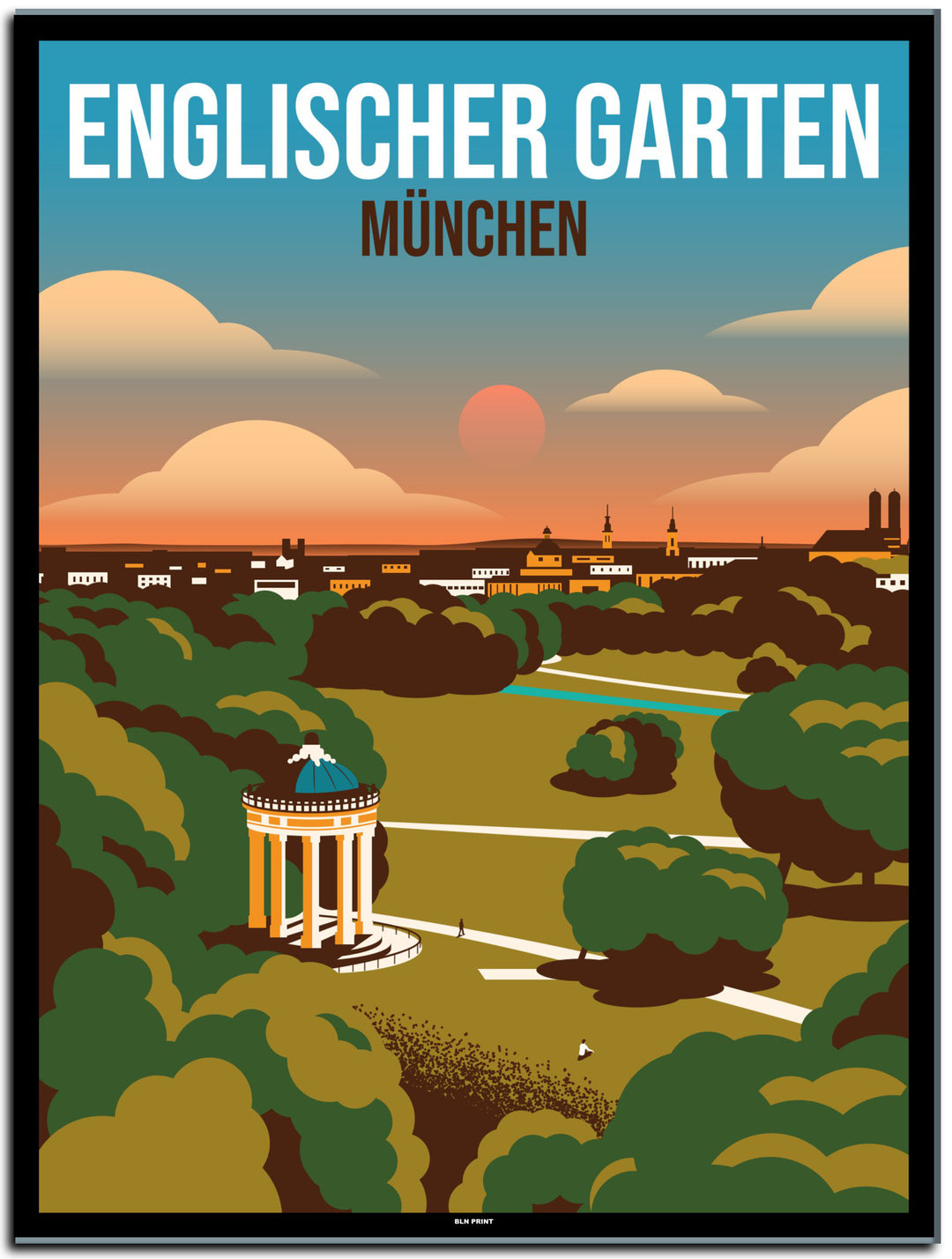 vintage berlin poster shop #30x40cm-schwarzer-farbrand