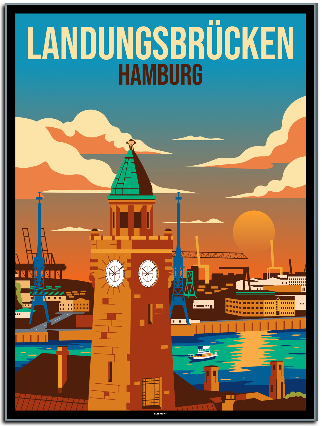 vintage berlin poster shop #30x40cm-schwarzer-farbrand