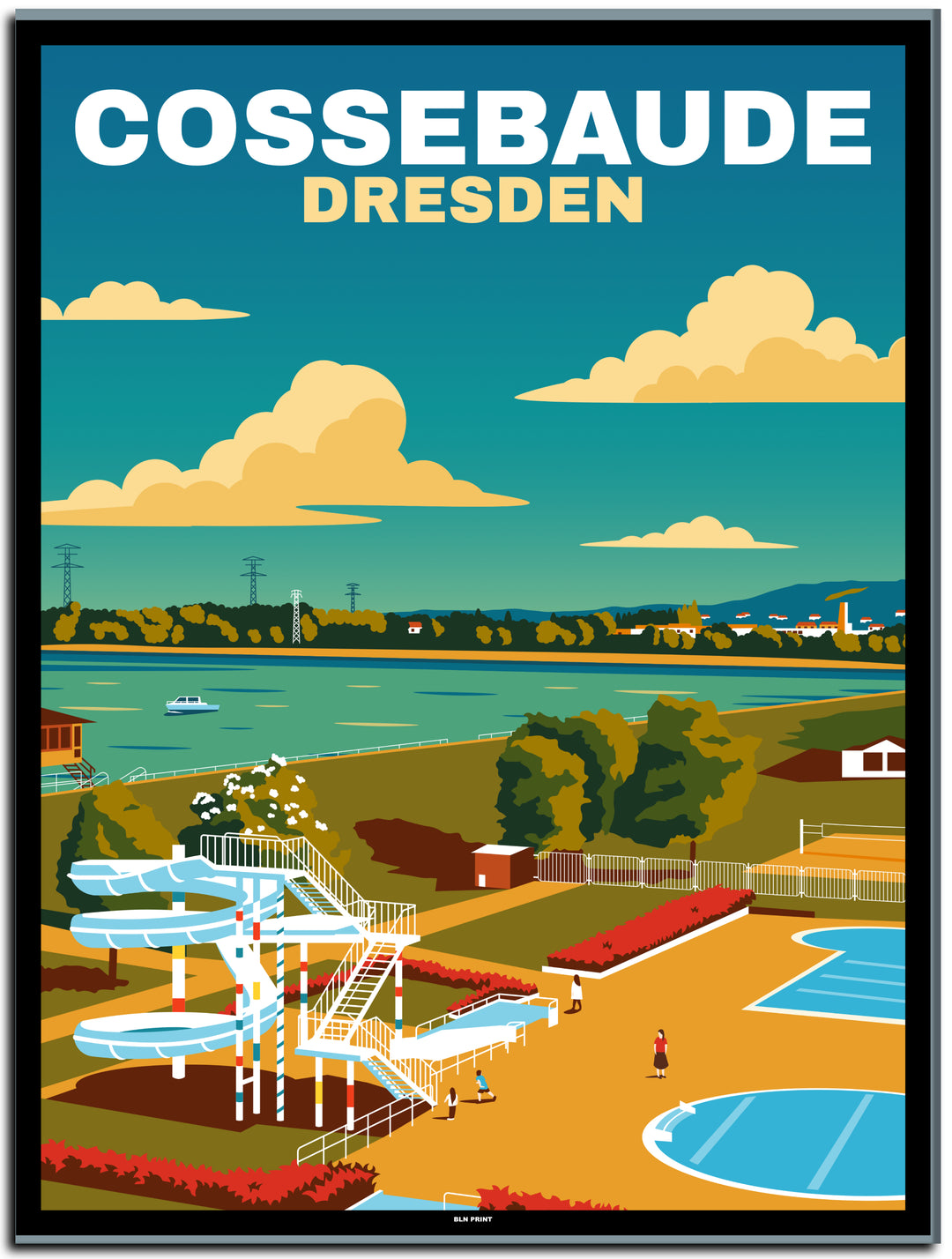 vintage dresden poster shop #30x40cm-schwarzer-farbrand