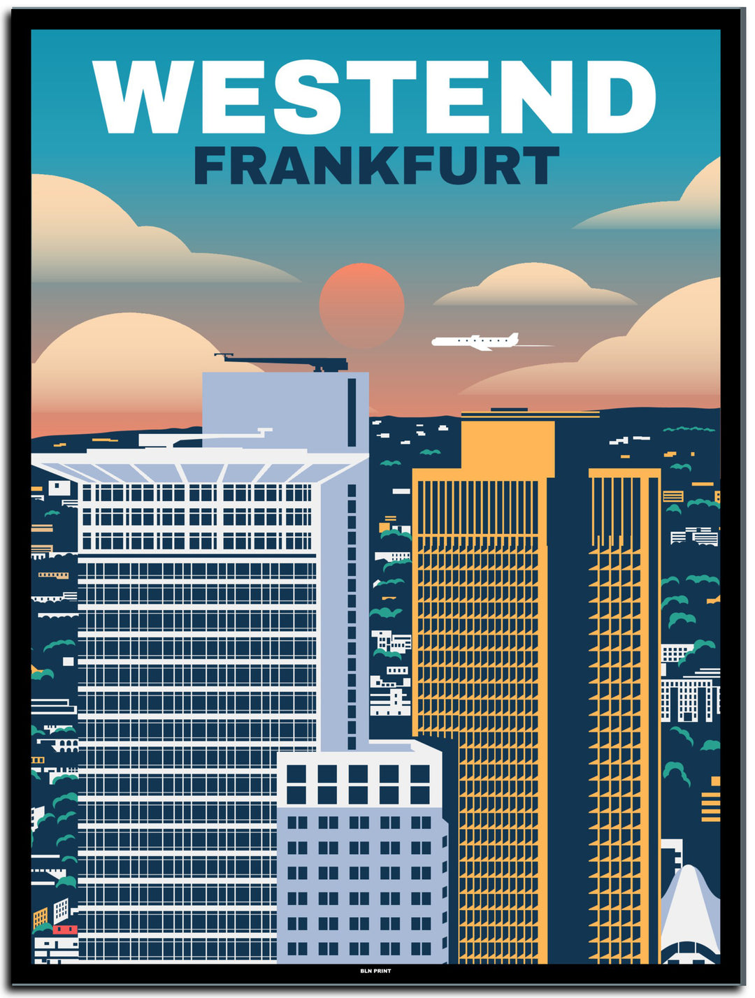vintage frankfurt poster shop #30x40cm-schwarzer-farbrand