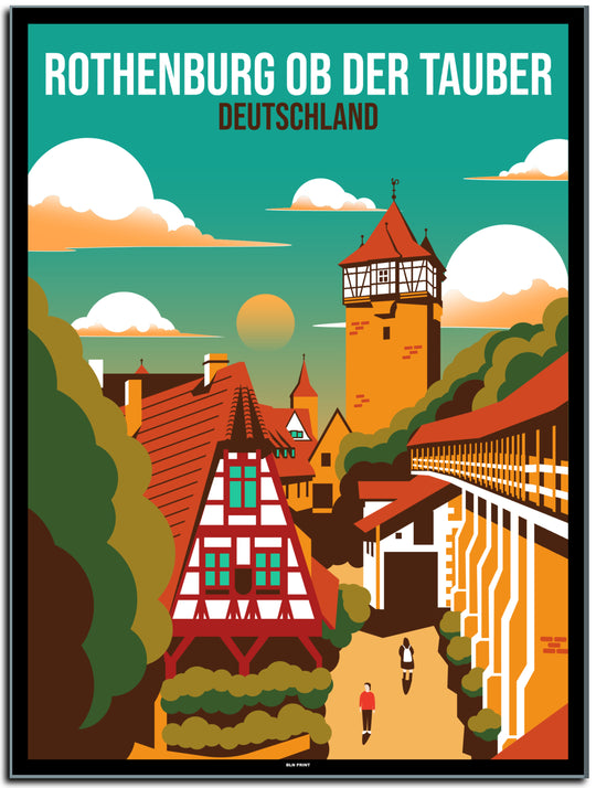 vintage berlin poster shop #30x40cm-schwarzer-farbrand