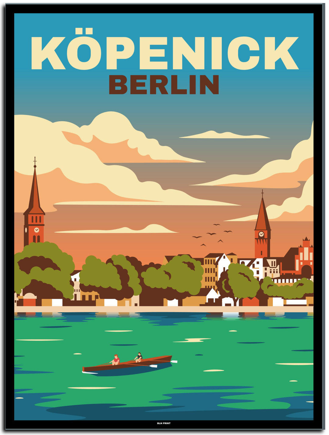 vintage berlin poster shop #30x40cm-schwarzer-farbrand