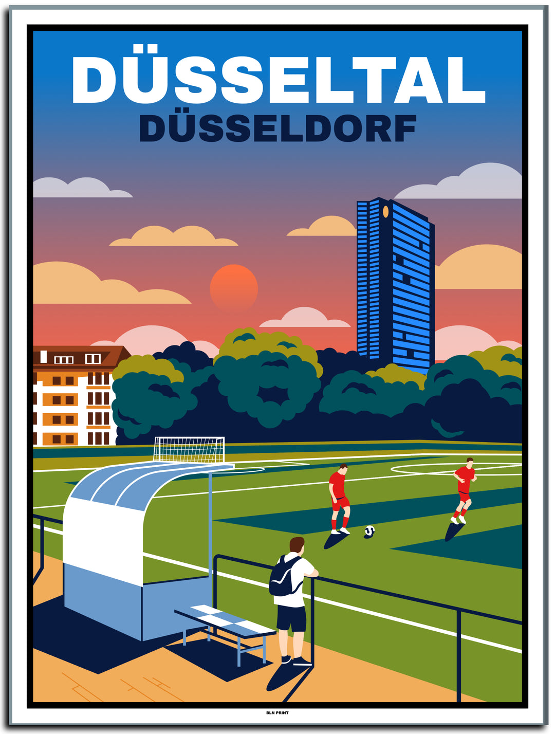 Düsseldorf poster #30x40cm-weier-farbrand