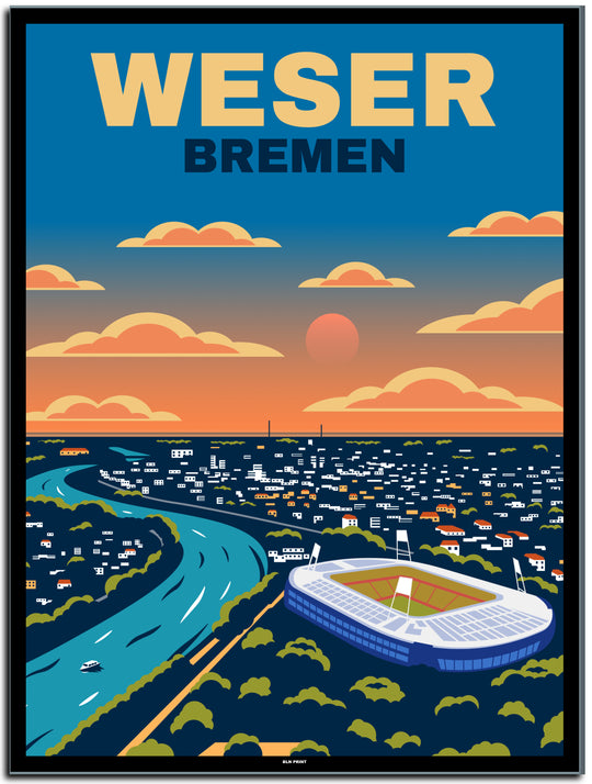 vintage berlin poster shop #30x40cm-schwarzer-farbrand