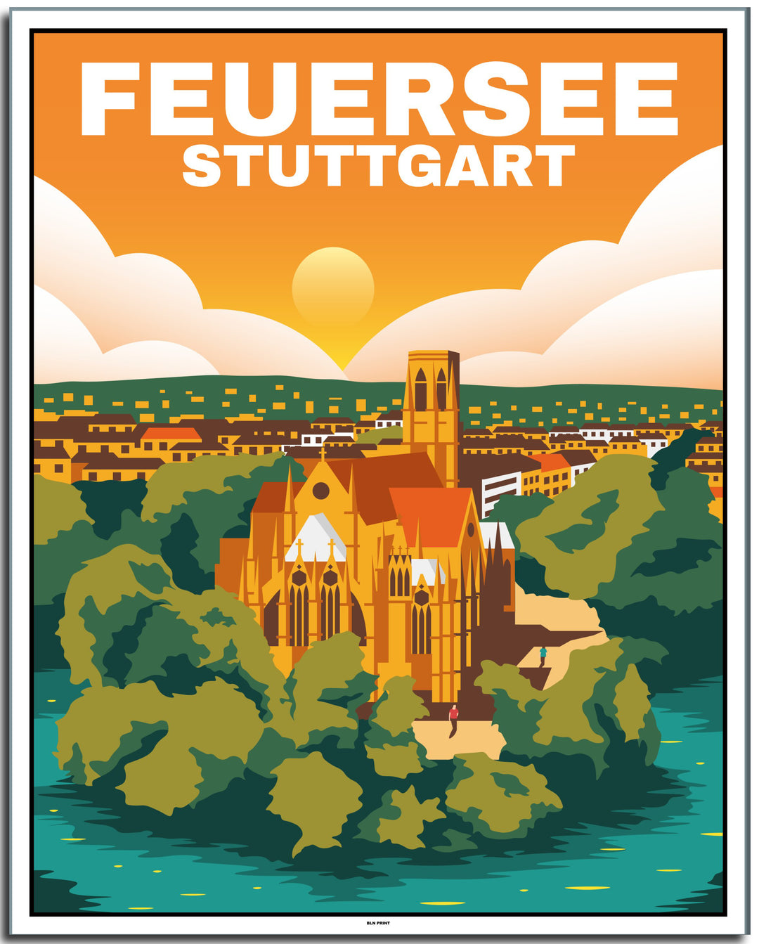 vintage stuttgart poster shop #40x50cm-weier-farbrand
