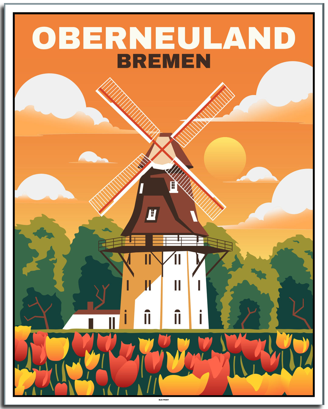 vintage bremen poster shop #40x50cm-weier-farbrand
