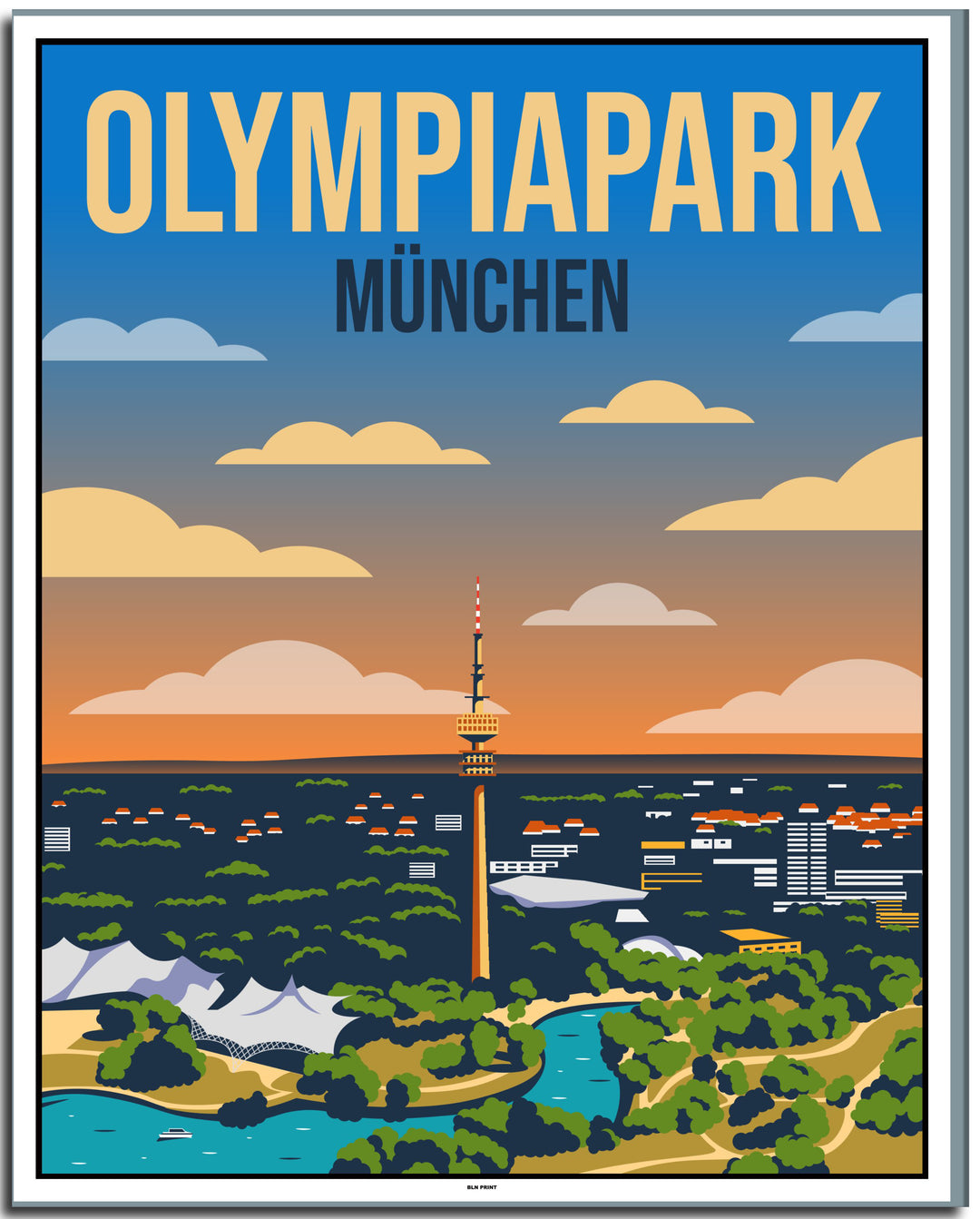 vintage münchen poster shop #40x50cm-weier-farbrand