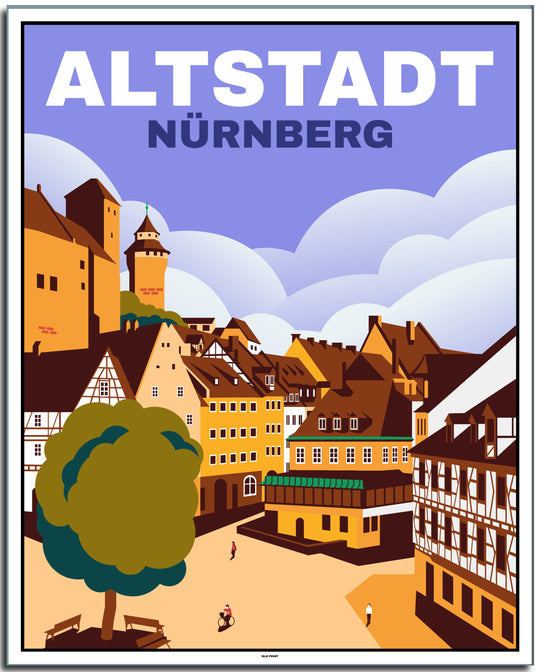 vintage berlin poster shop #40x50cm-weier-farbrand