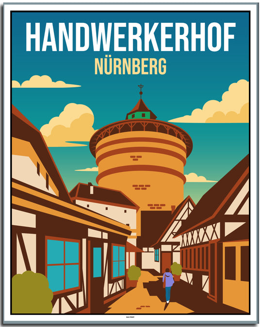 vintage berlin poster shop #40x50cm-weier-farbrand