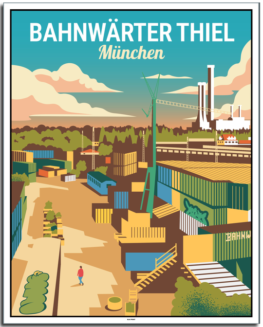 vintage münchen poster shop #40x50cm-weier-farbrand