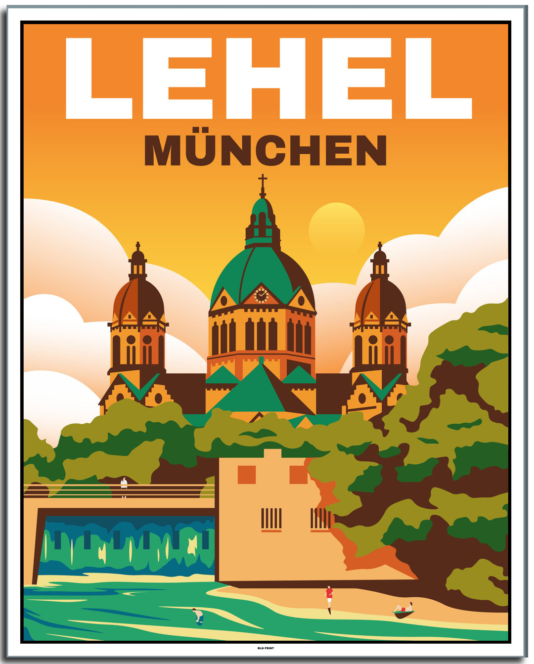 vintage berlin poster shop #40x50cm-weier-farbrand