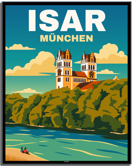 vintage berlin poster shop #40x50cm-schwarzer-farbrand