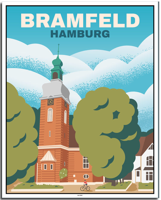 vintage hamburg poster shop #40x50cm-weier-farbrand