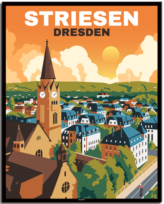 vintage dresden poster shop #40x50cm-schwarzer-farbrand