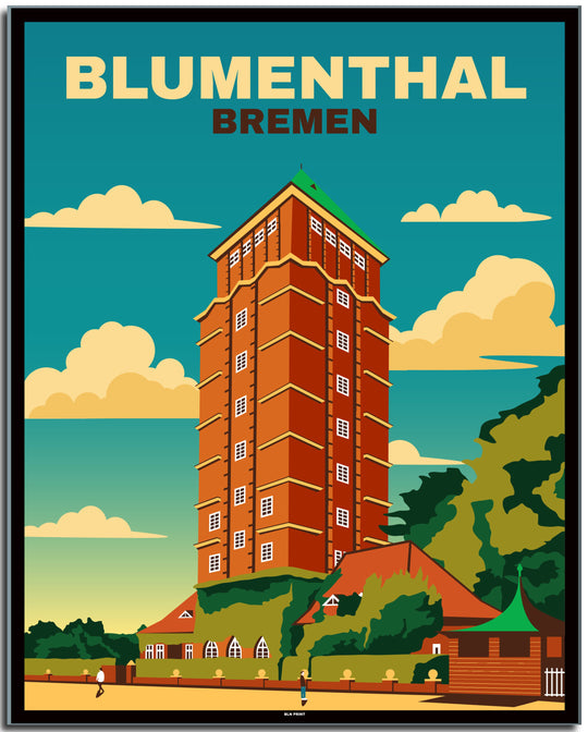 vintage berlin poster shop #40x50cm-schwarzer-farbrand