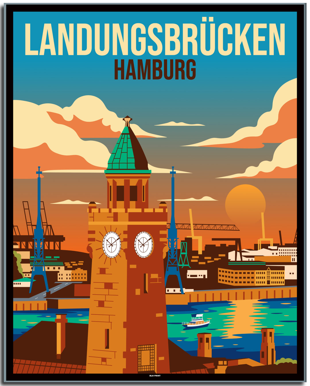 vintage berlin poster shop #40x50cm-schwarzer-farbrand