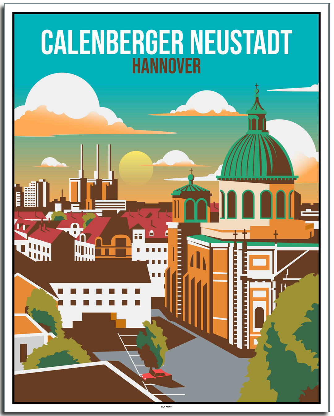 vintage hannover poster shop #40x50cm-weier-farbrand