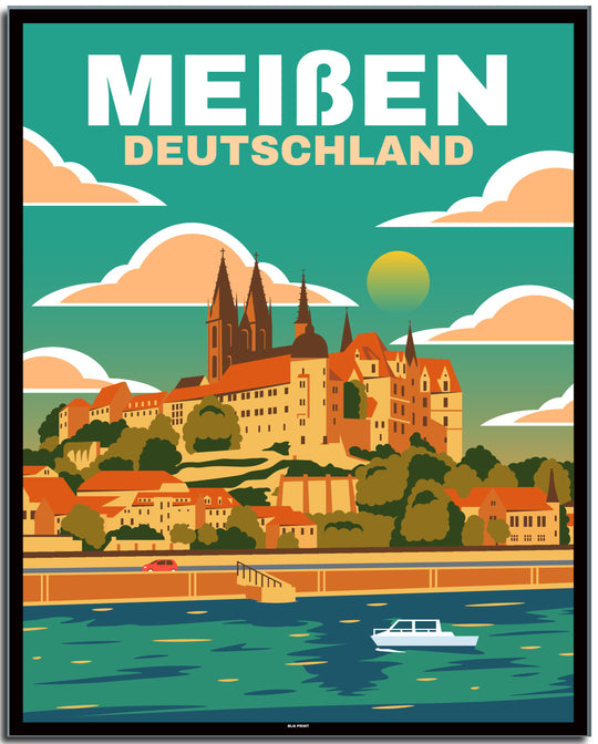 vintage dresden poster shop #40x50cm-schwarzer-farbrand