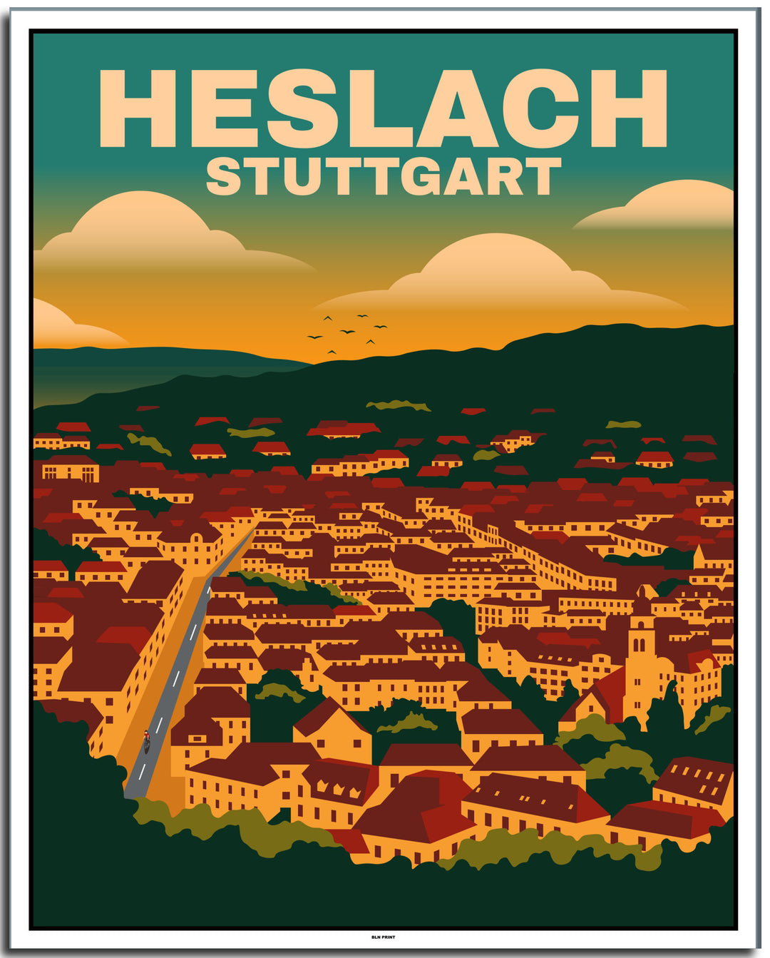 vintage stuttgart poster shop #40x50cm-weier-farbrand