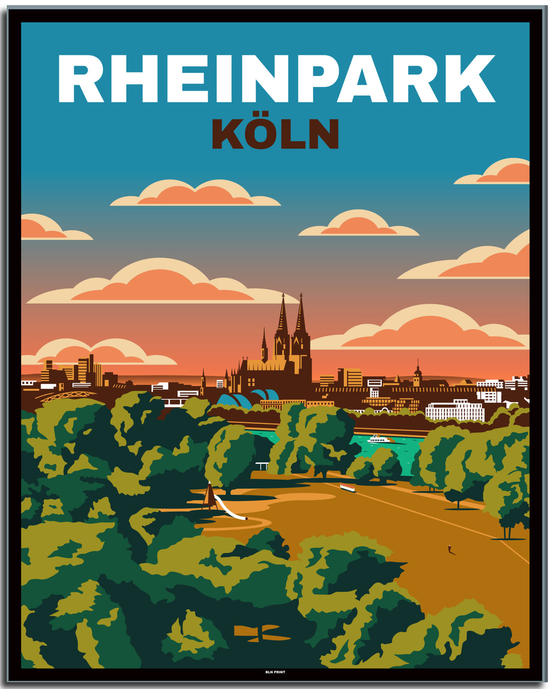 vintage berlin poster shop #40x50cm-schwarzer-farbrand