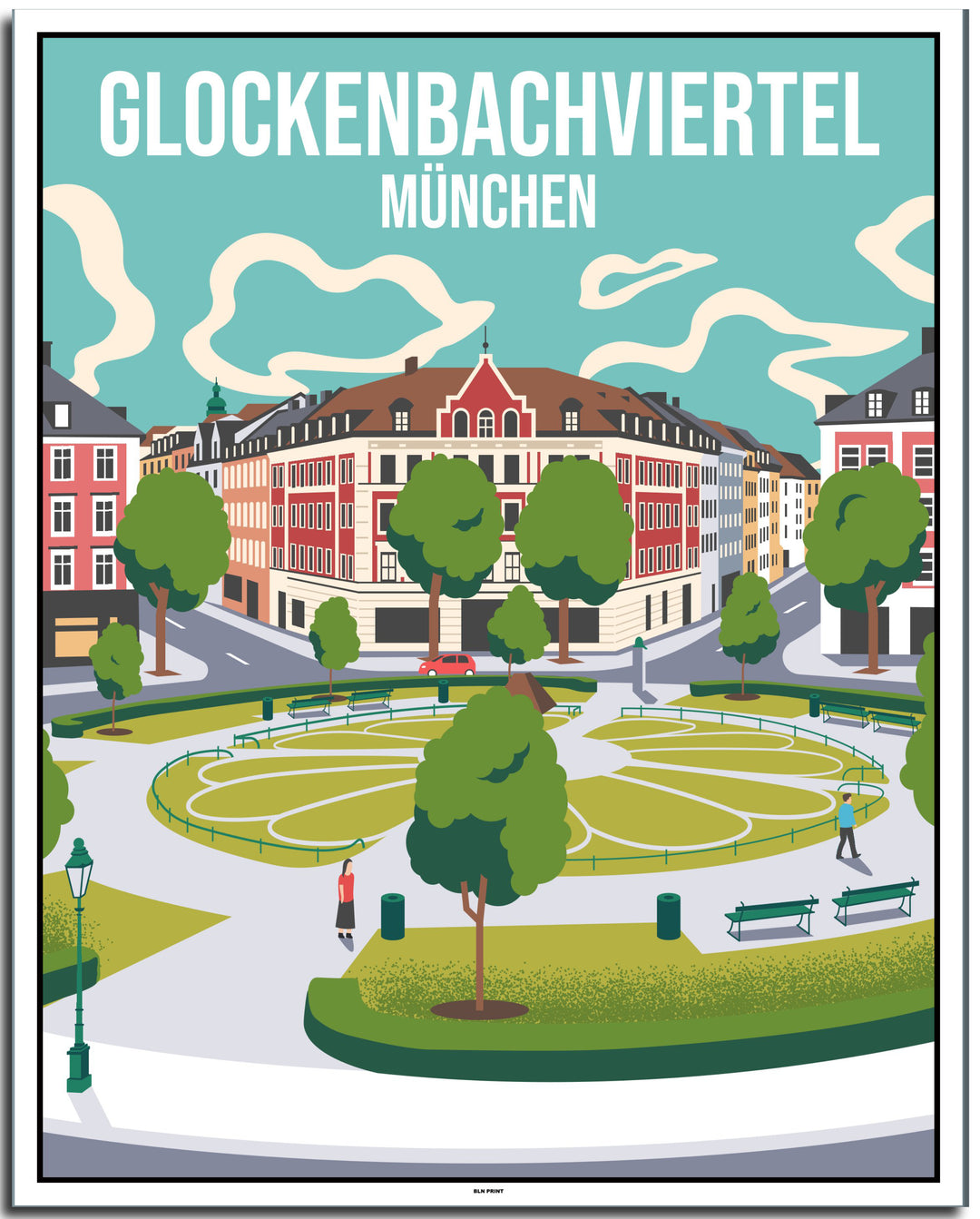 vintage münchen poster shop #40x50cm-weier-farbrand