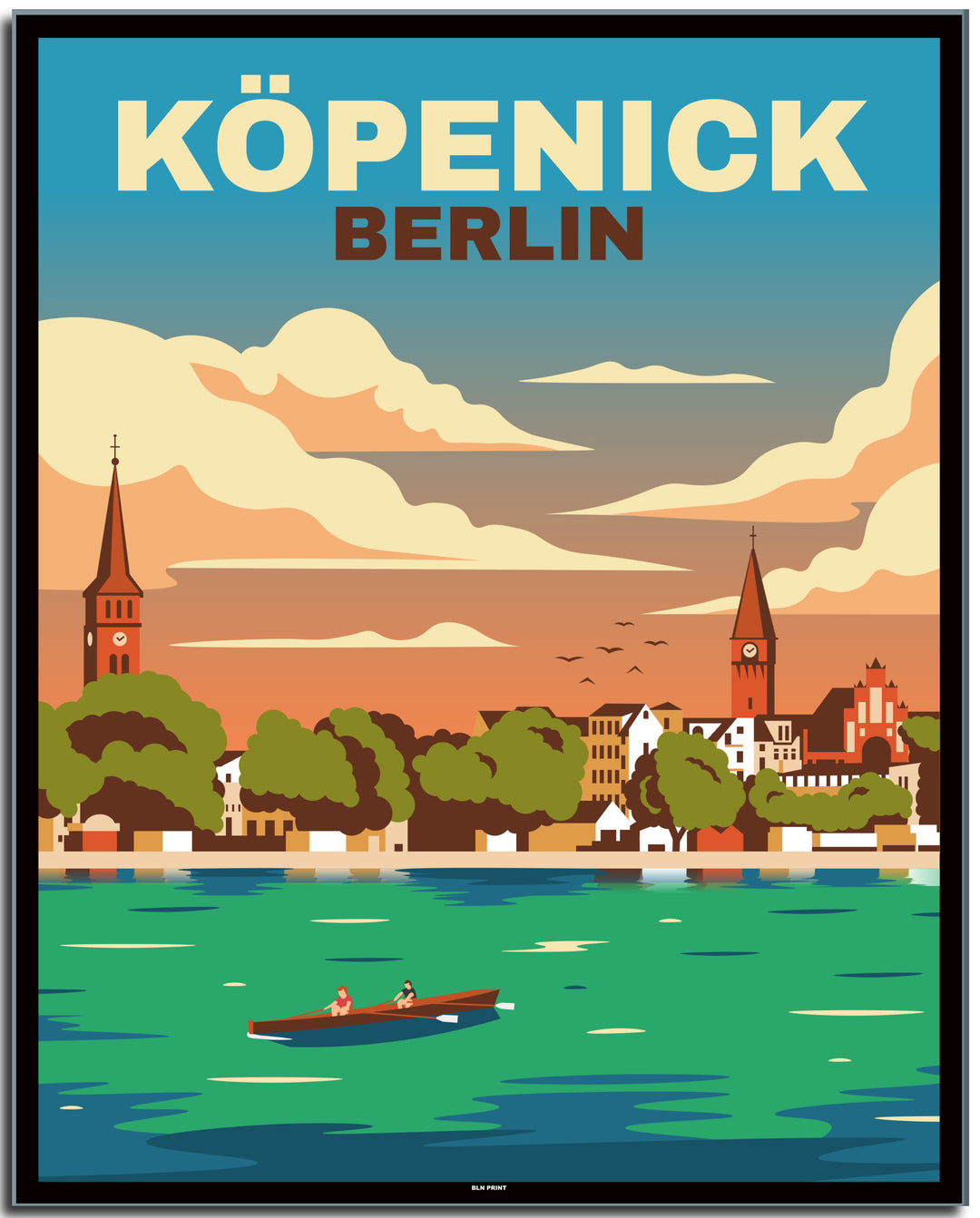 vintage berlin poster shop #40x50cm-schwarzer-farbrand