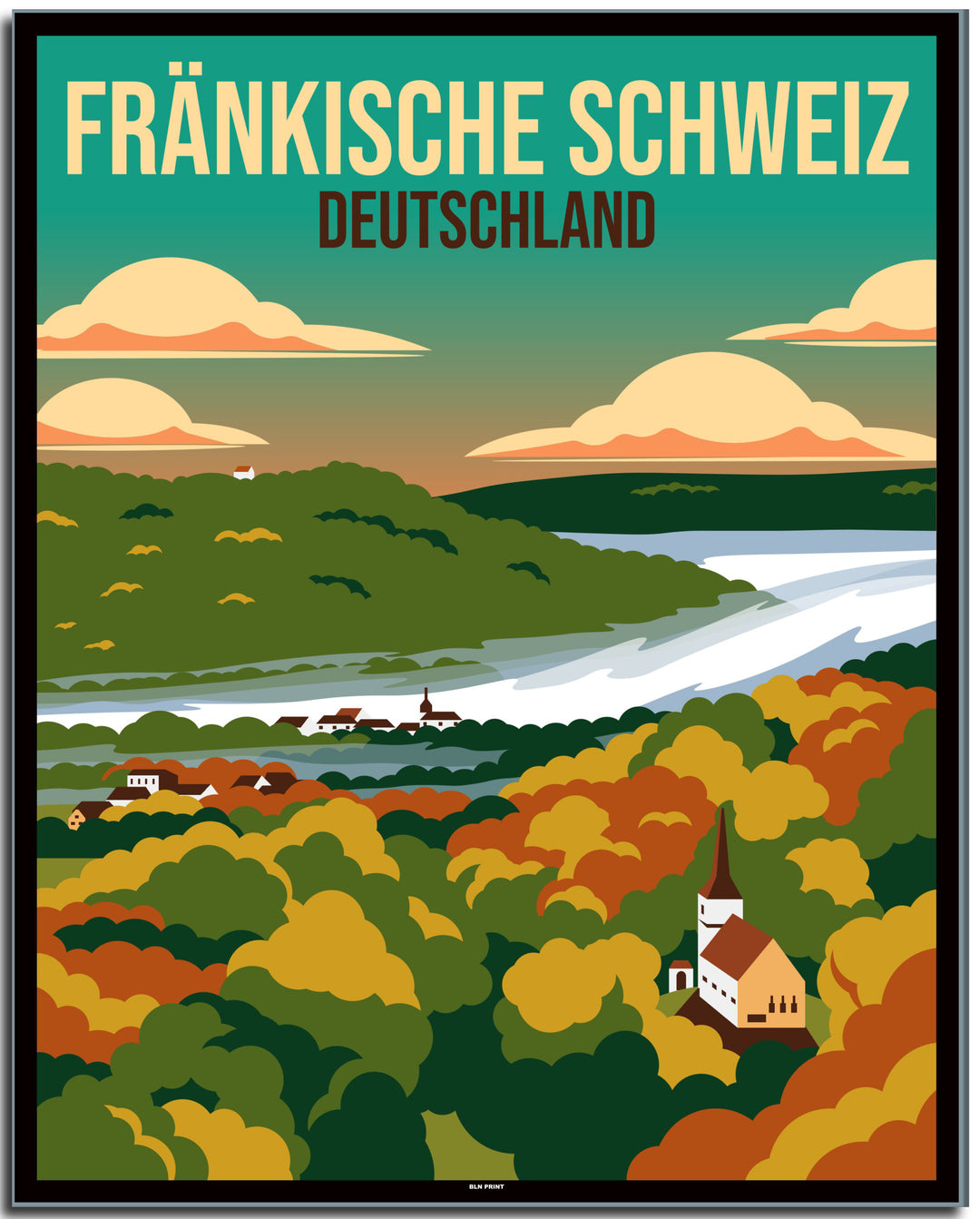 vintage berlin poster shop #40x50cm-schwarzer-farbrand
