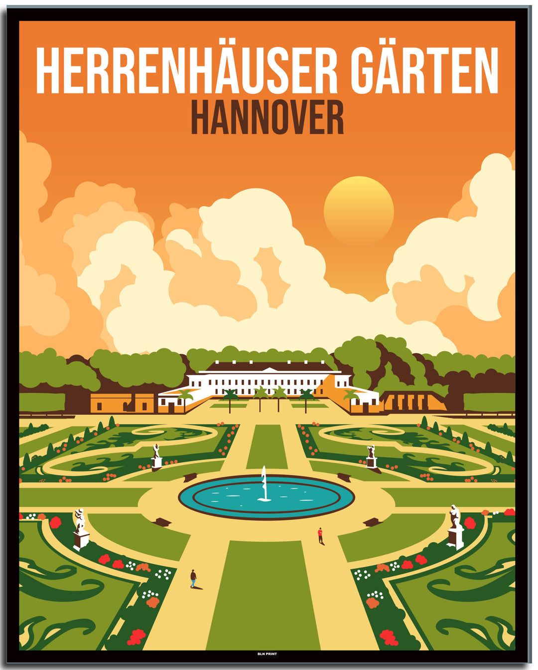 vintage hannover poster shop #40x50cm-schwarzer-farbrand