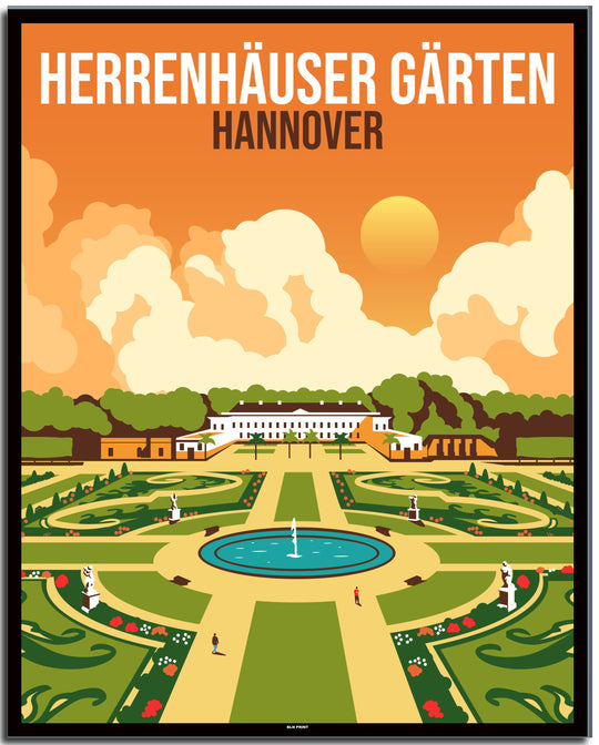 vintage hannover poster shop #40x50cm-schwarzer-farbrand