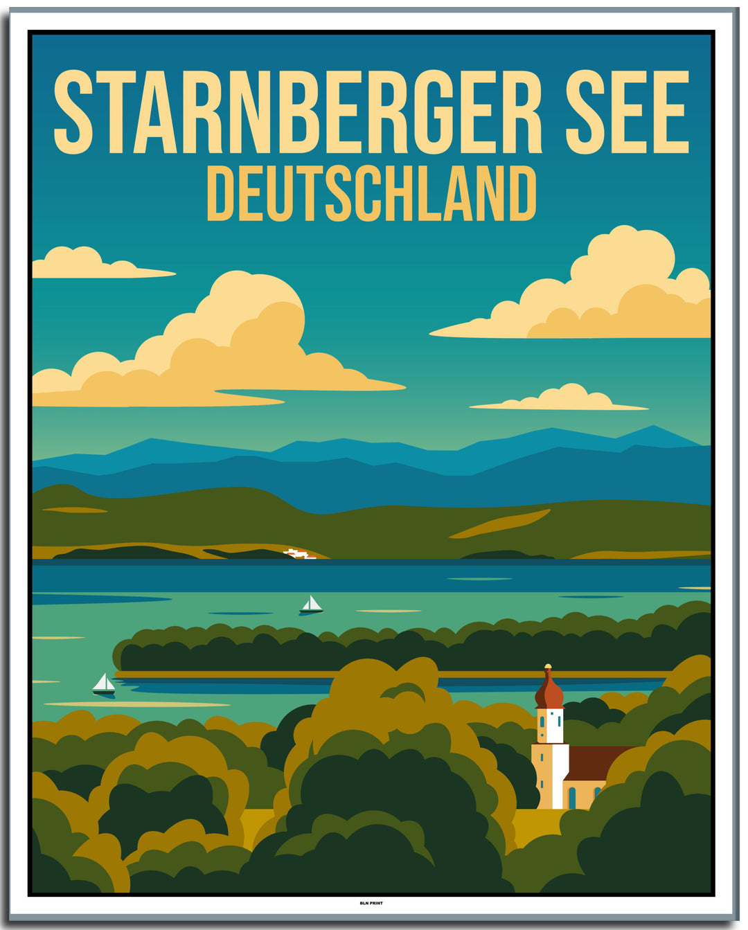 vintage münchen poster shop #40x50cm-weier-farbrand