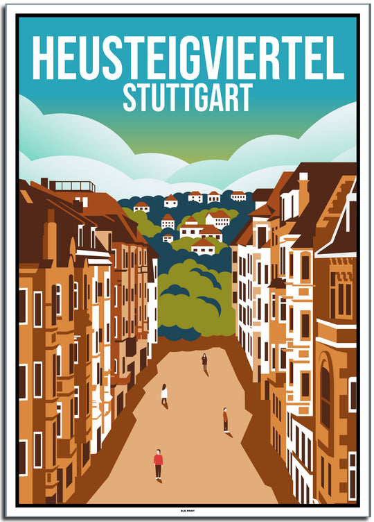 vintage stuttgart poster shop #50x70cm-weier-farbrand