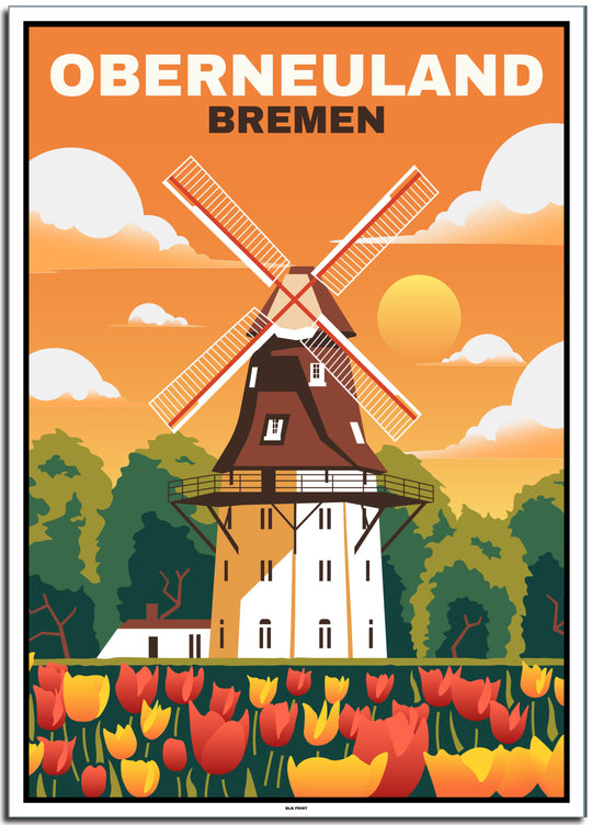 vintage bremen poster shop #50x70cm-weier-farbrand