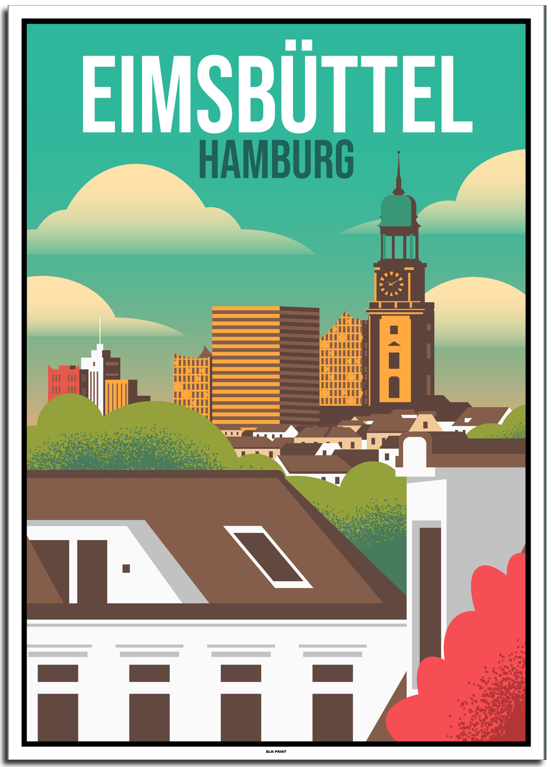 vintage hamburg poster shop #50x70cm-weier-farbrand