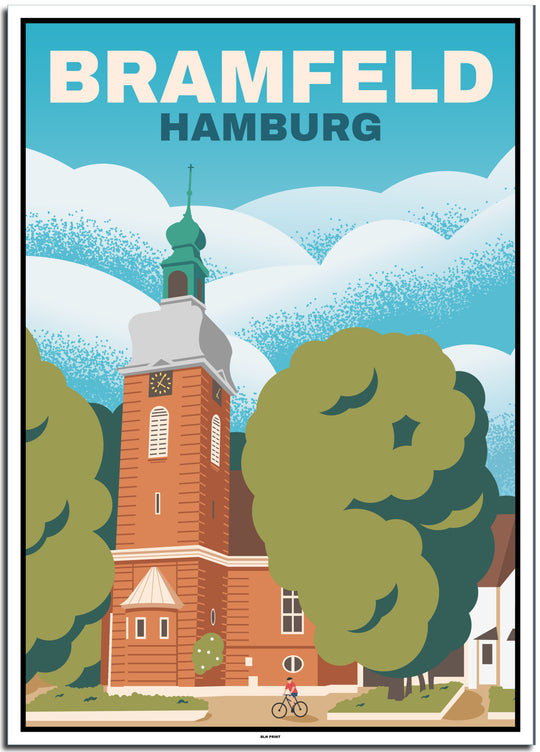 vintage hamburg poster shop #50x70cm-weier-farbrand