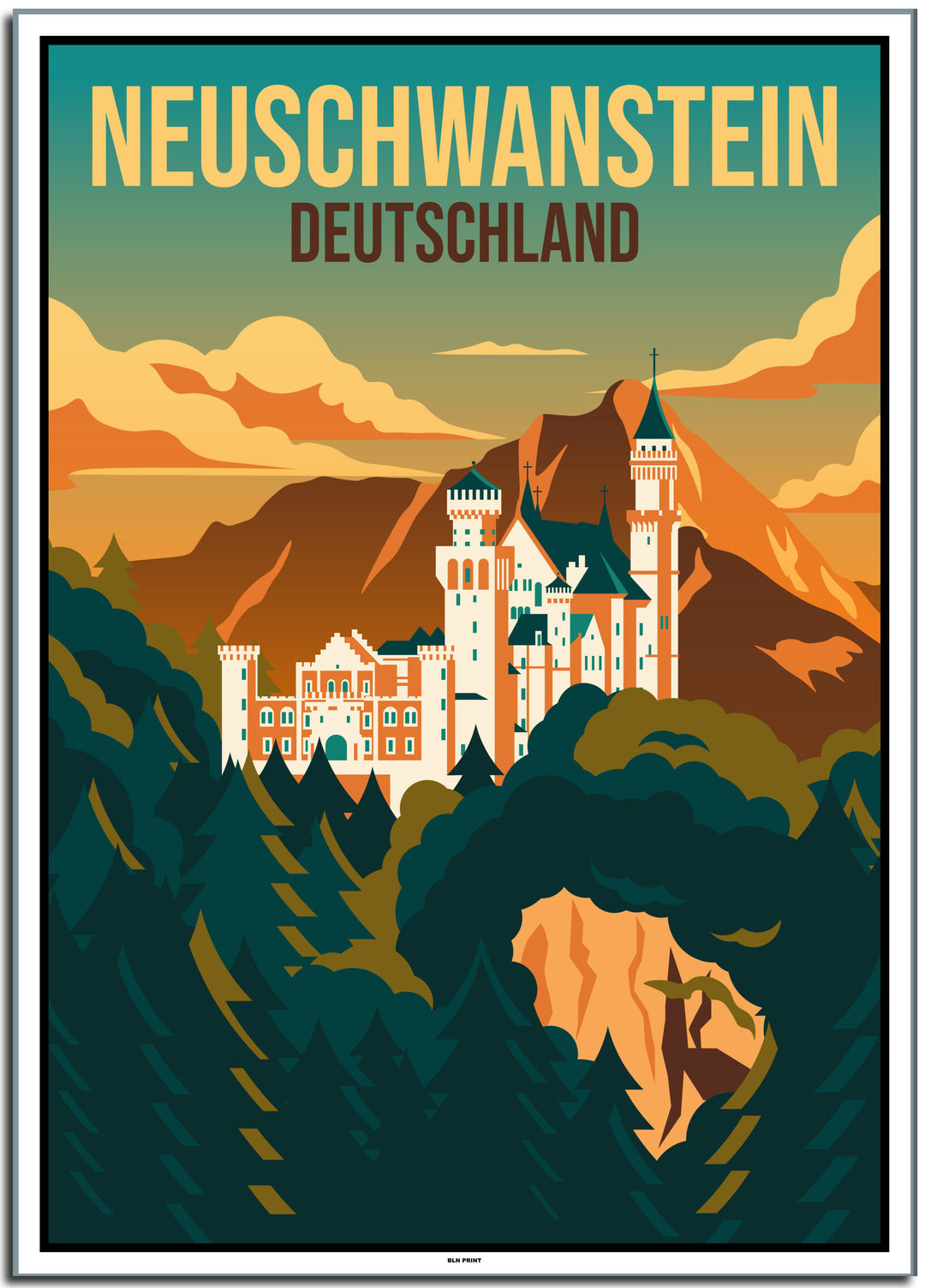 vintage berlin poster shop #50x70cm-weier-farbrand