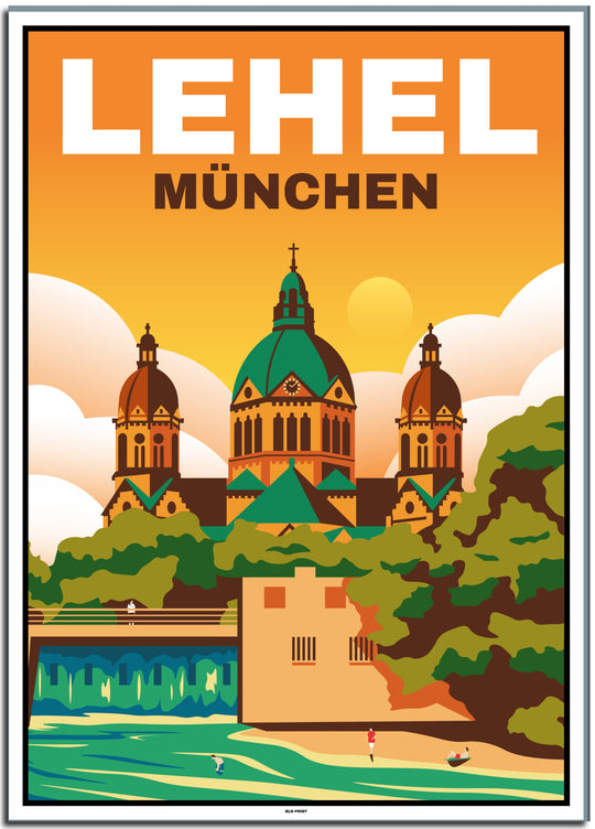 vintage berlin poster shop #50x70cm-weier-farbrand