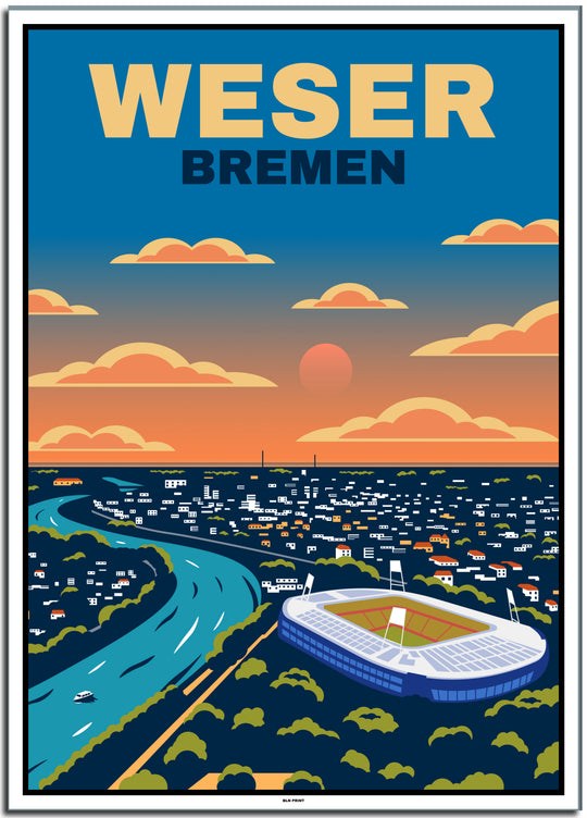 vintage berlin poster shop #50x70cm-weier-farbrand