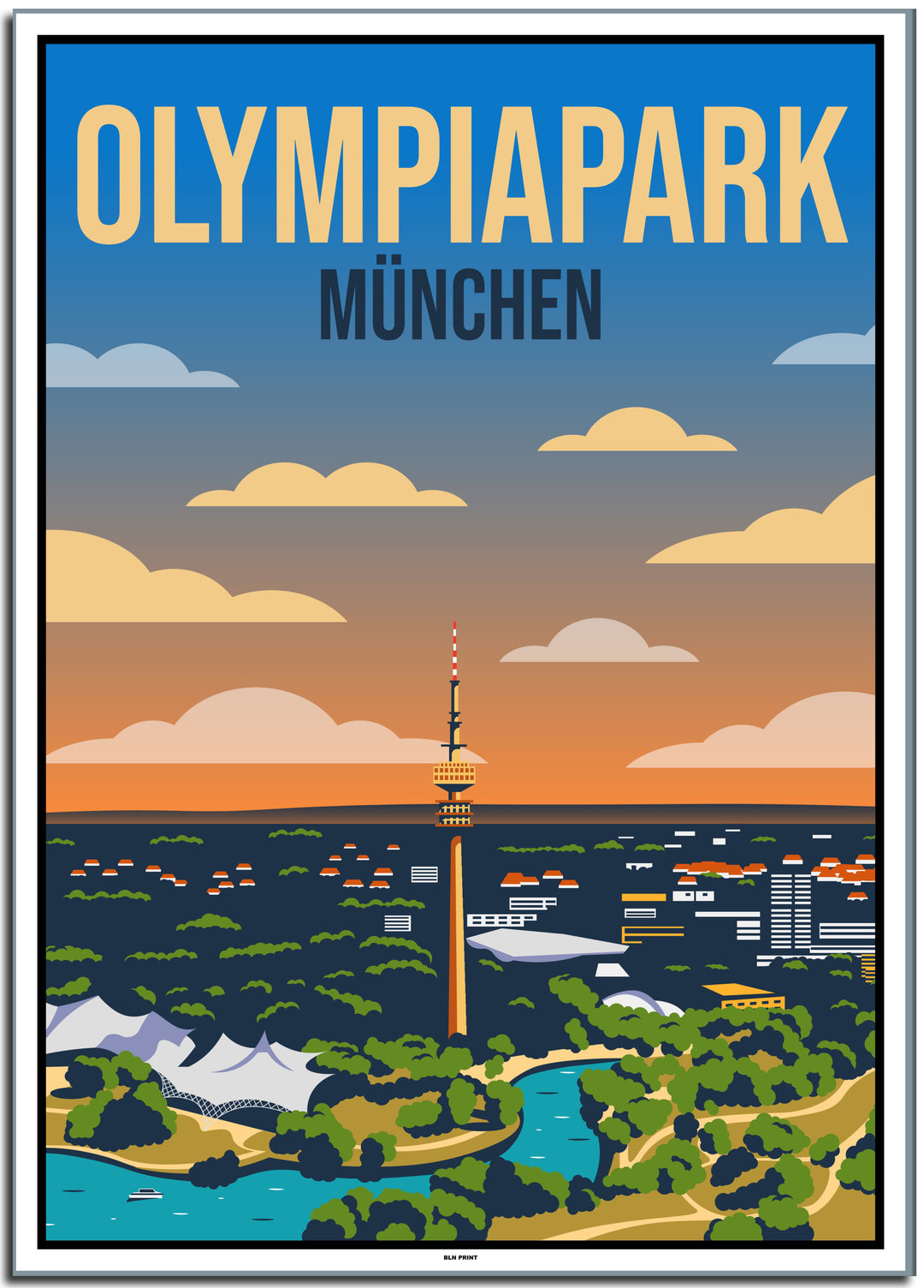 vintage münchen poster shop #50x70cm-weier-farbrand
