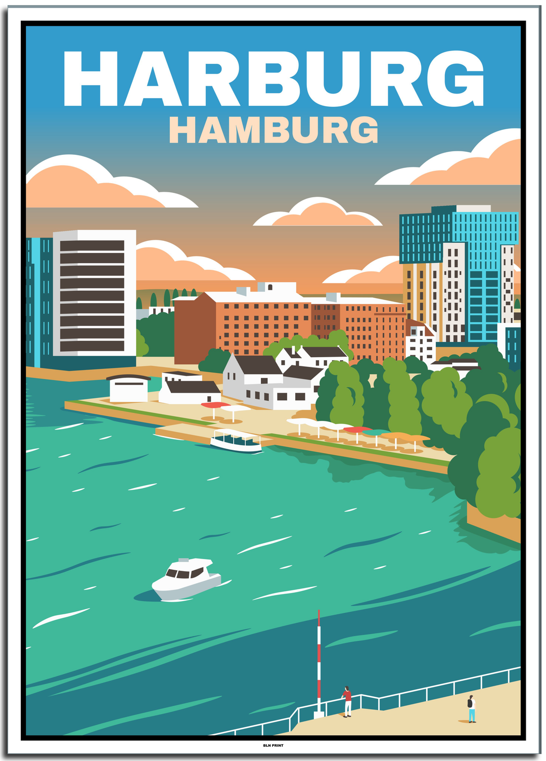 vintage hamburg poster shop #50x70cm-weier-farbrand