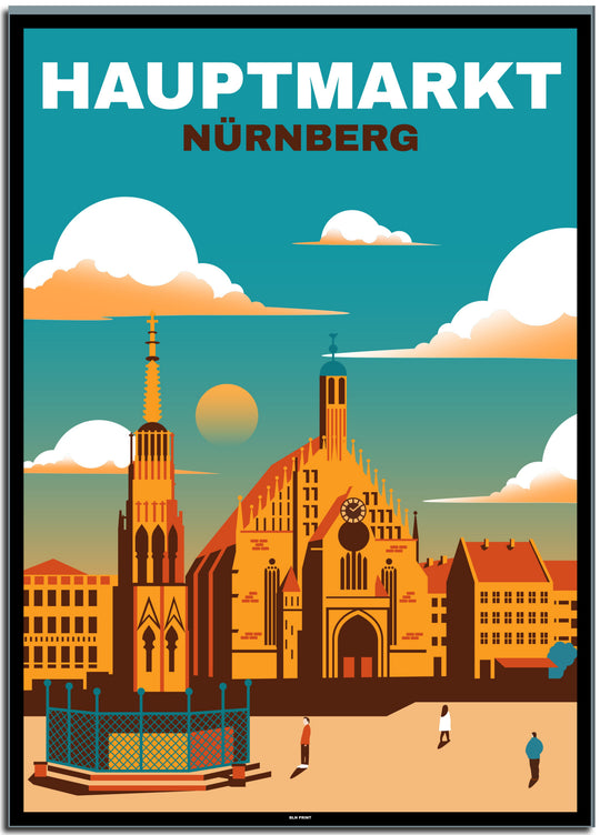 vintage berlin poster shop #50x70cm-schwarzer-farbrand