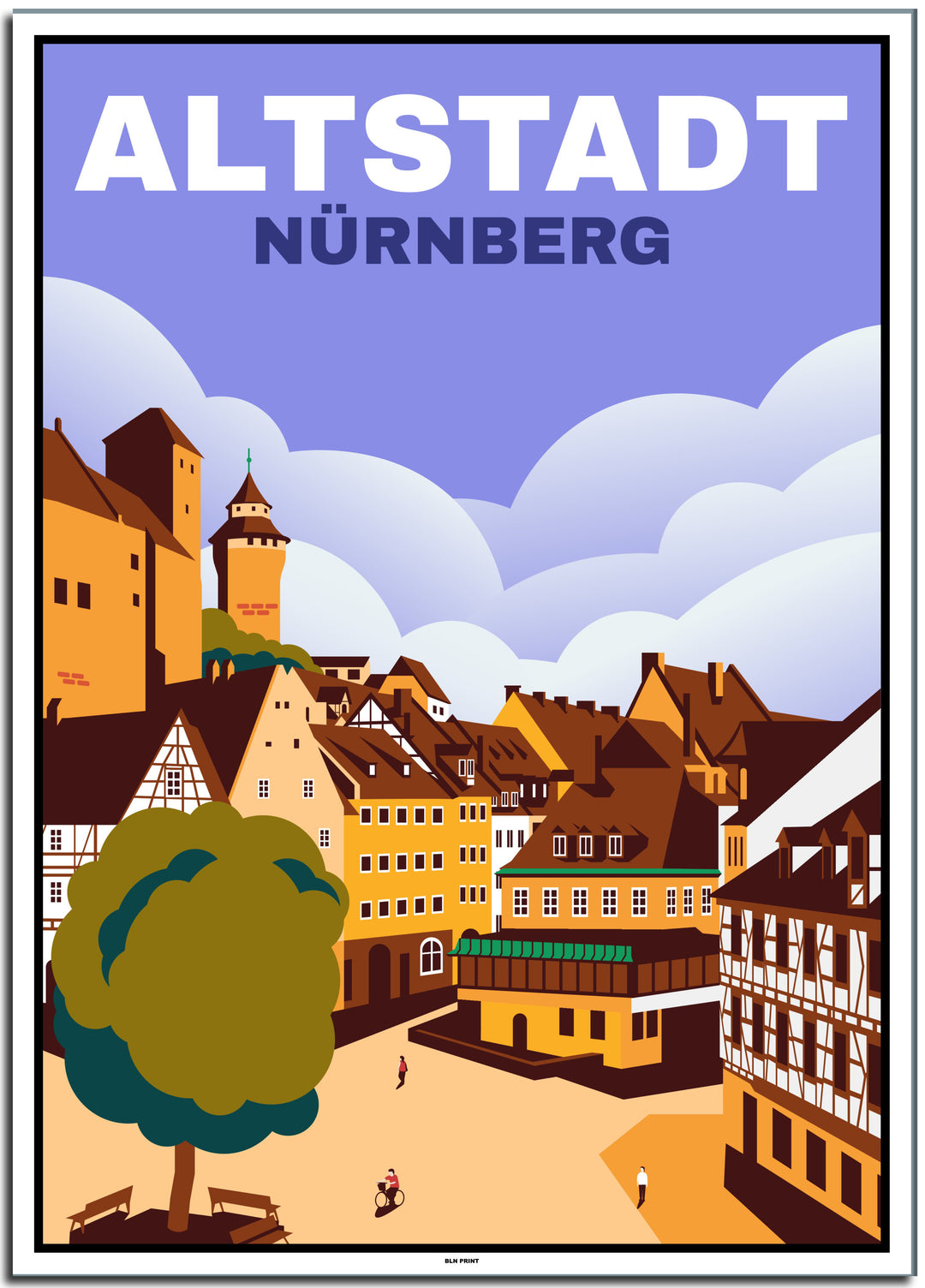 vintage berlin poster shop #50x70cm-weier-farbrand