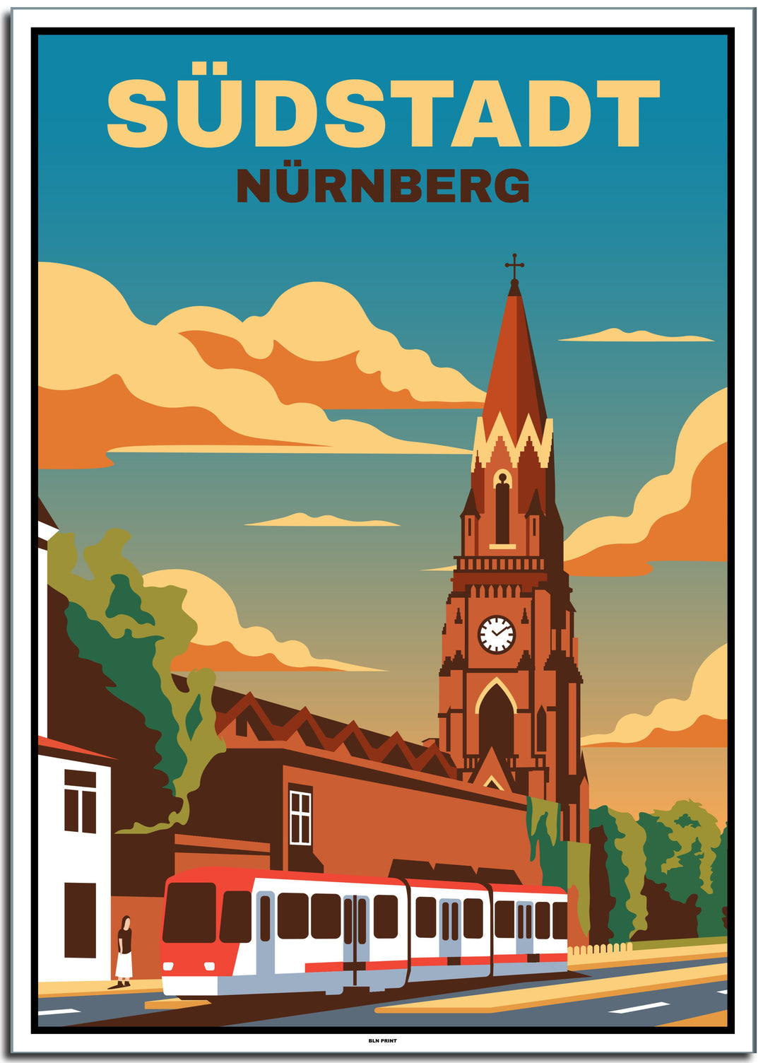 vintage berlin poster shop #50x70cm-weier-farbrand